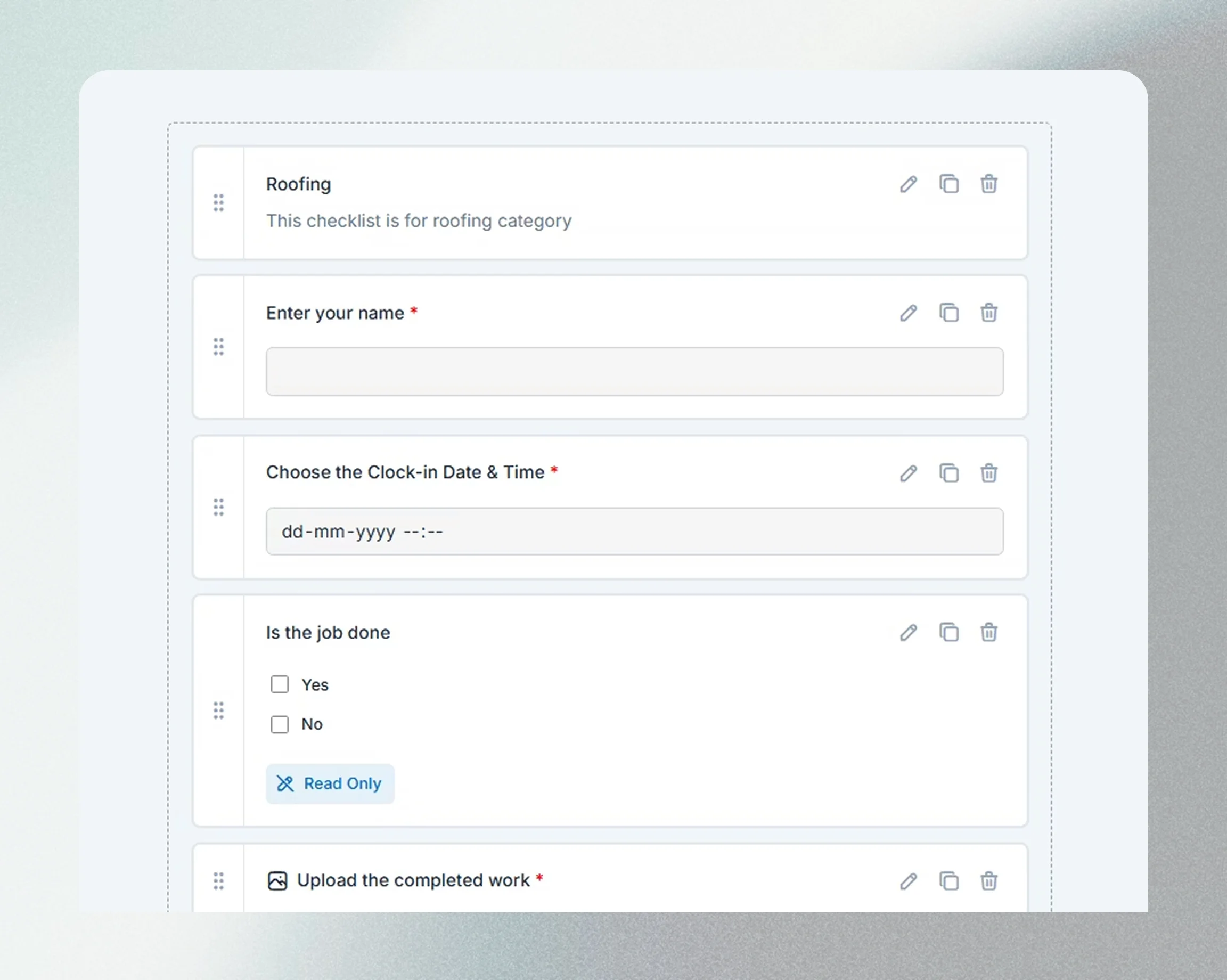 Set Up Checklists in Minutes.
