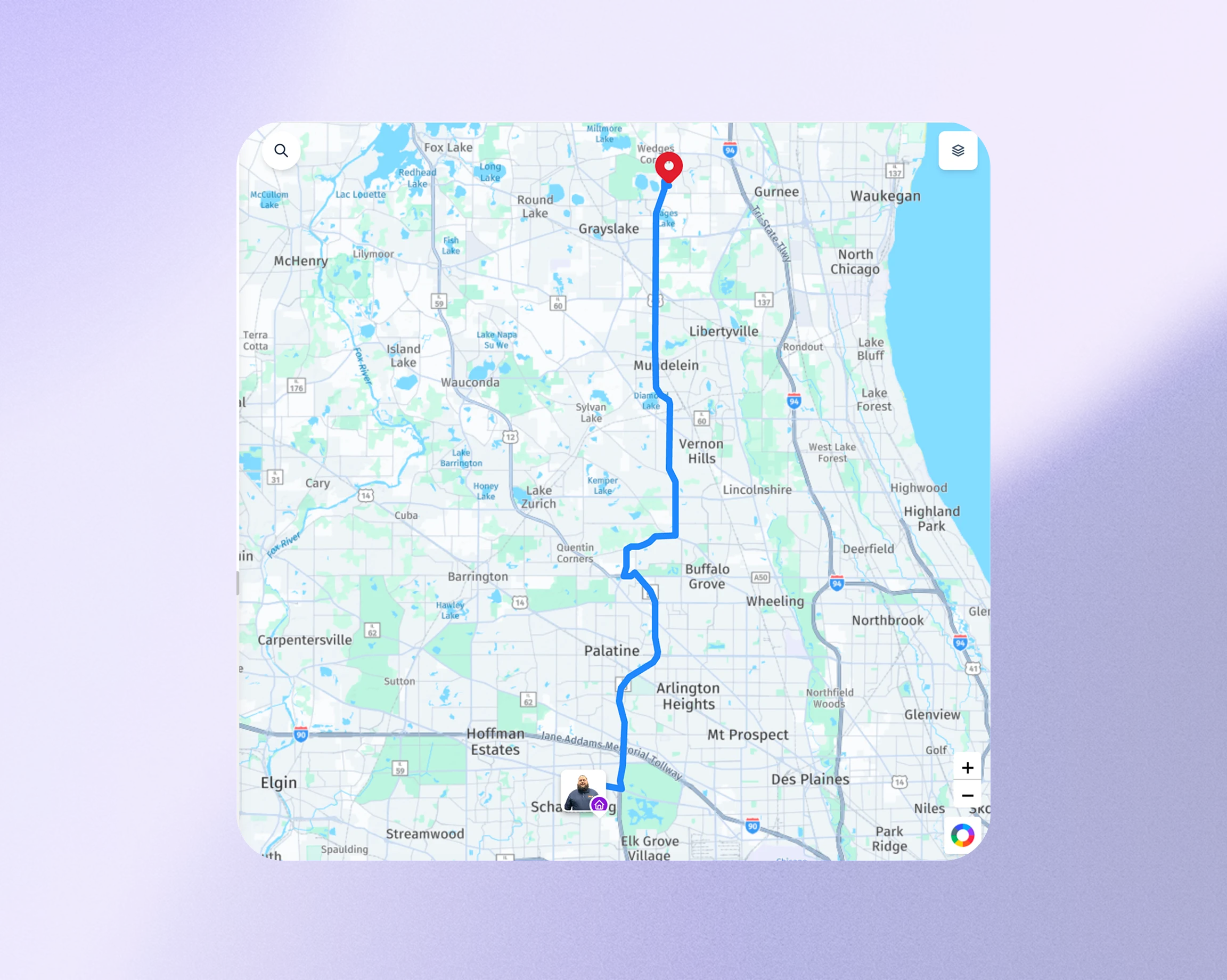 GPS tracking shows every crew's live location